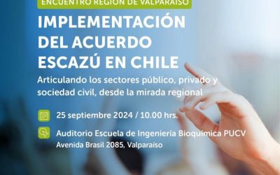 PUCV invita a encuentro sobre implementación del Acuerdo de Escazú